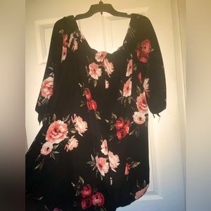 Off the Shoulders Floral Dress